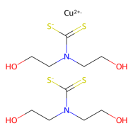 双(2-羟乙基)二硫代氨基甲酸铜(II)